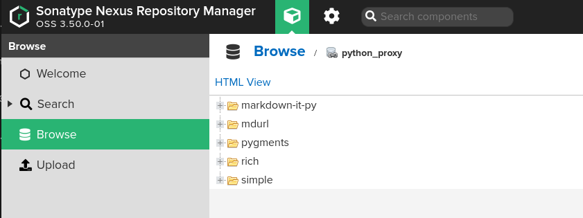 New artifacts on the Python_proxy PyPI repository